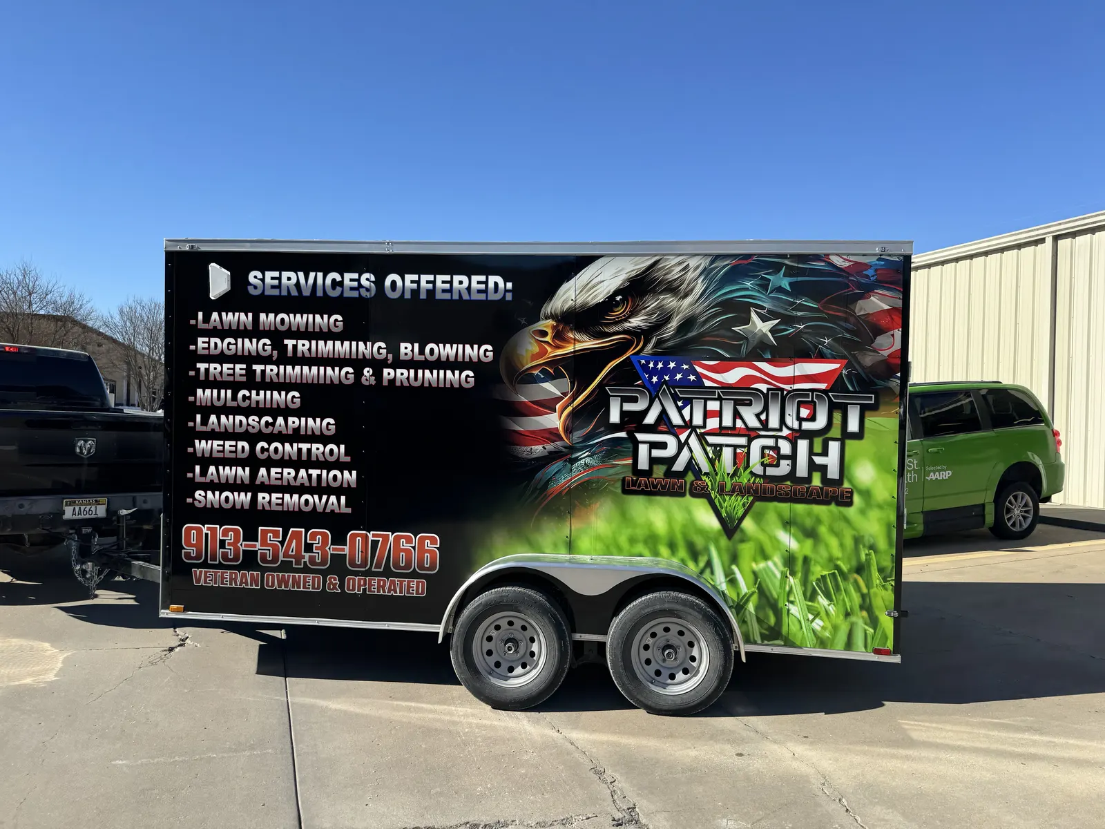Patriot Patch lawn & landscape — Landscape Trailer