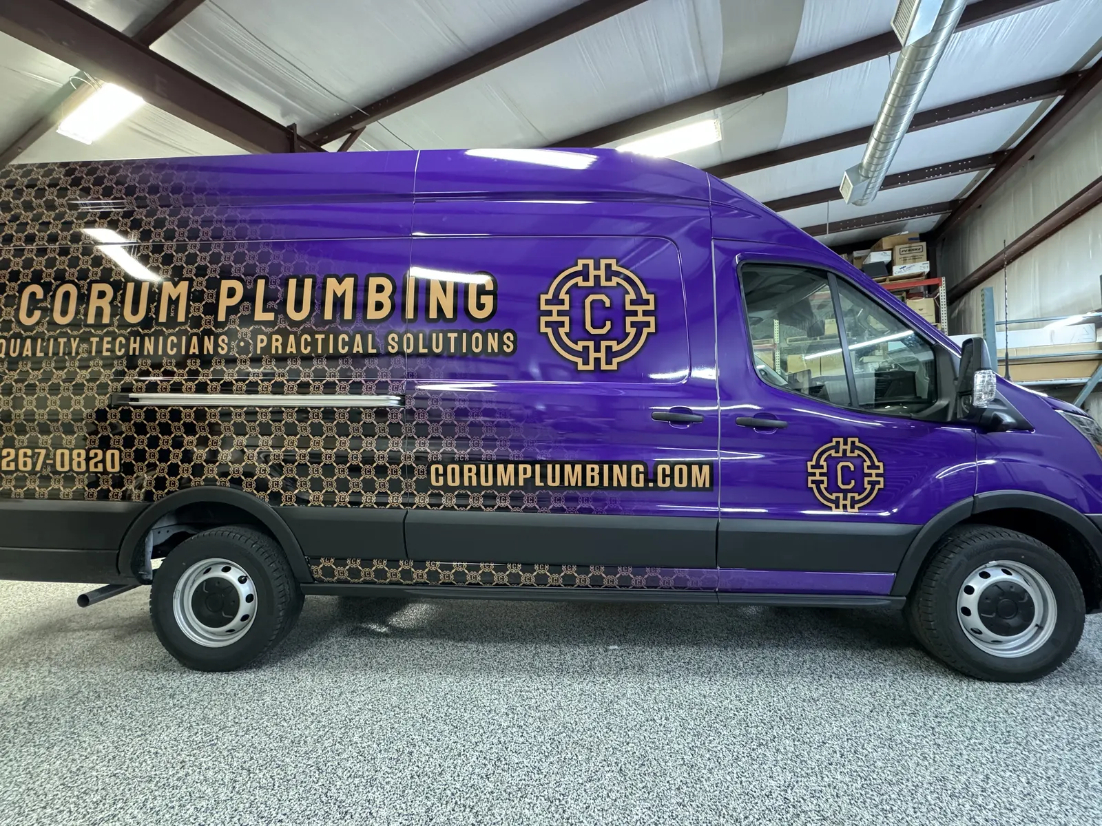 Full-print fleet van — Ford Transit