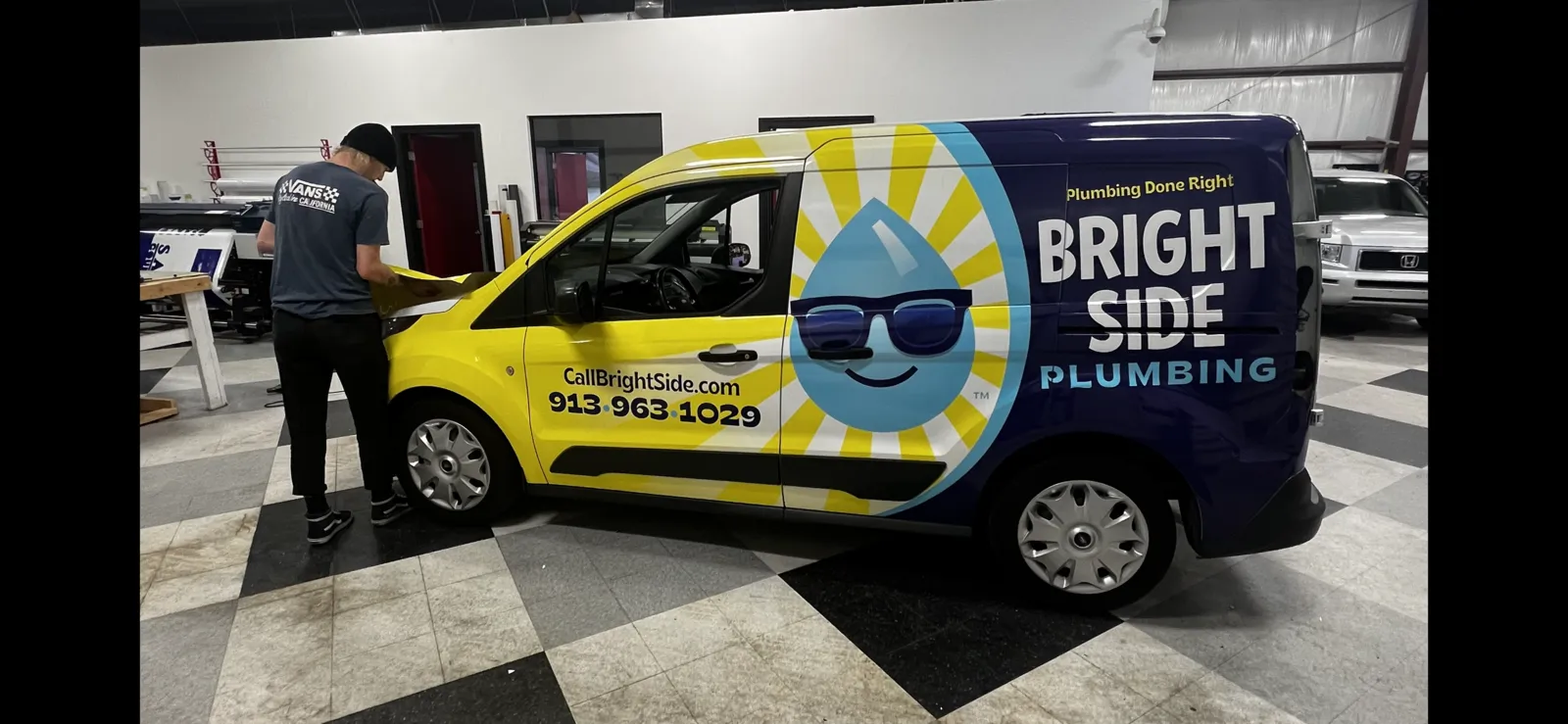 Full-print plumbing fleet — Nissan NV200