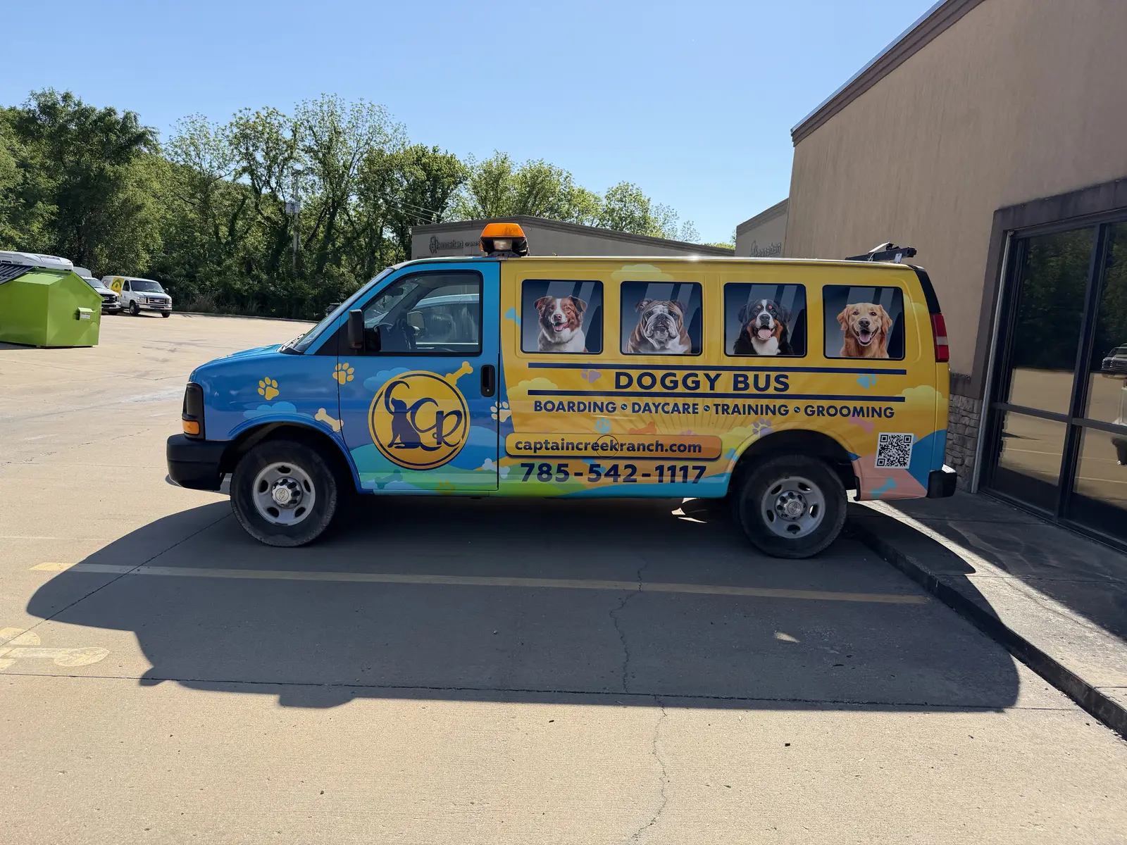 The Doggy Bus — boarding & daycare — Chevy Express