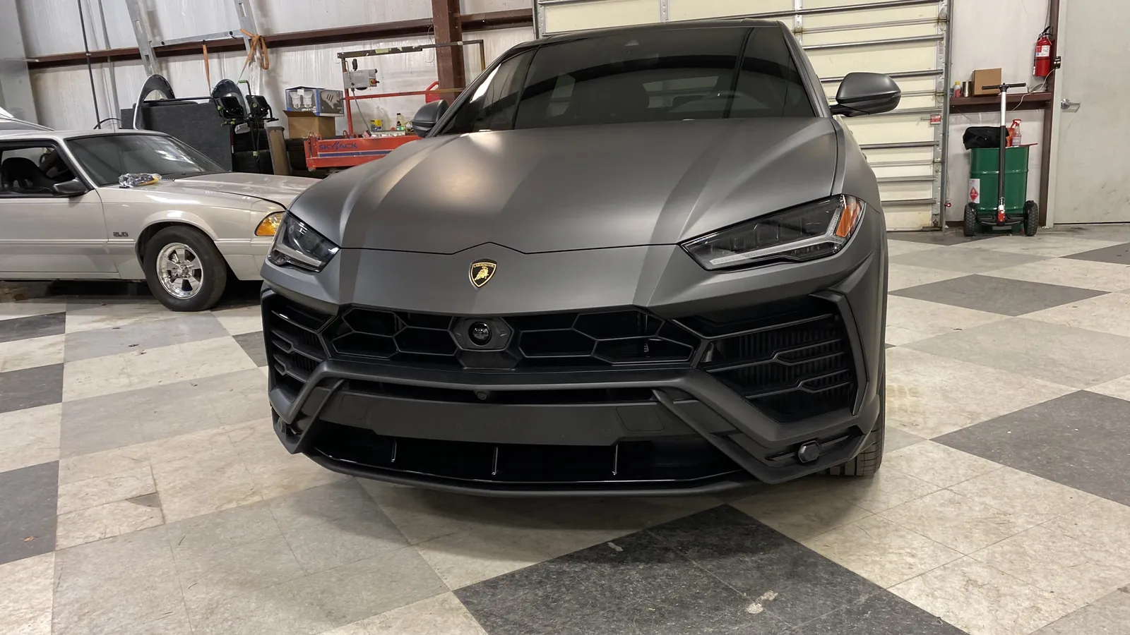 Satin stealth finish — Lamborghini Urus